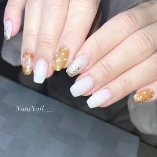 ミラーネイル(ミラー)/#シアーホワイトのネイルデザイン｜ネイルブック 