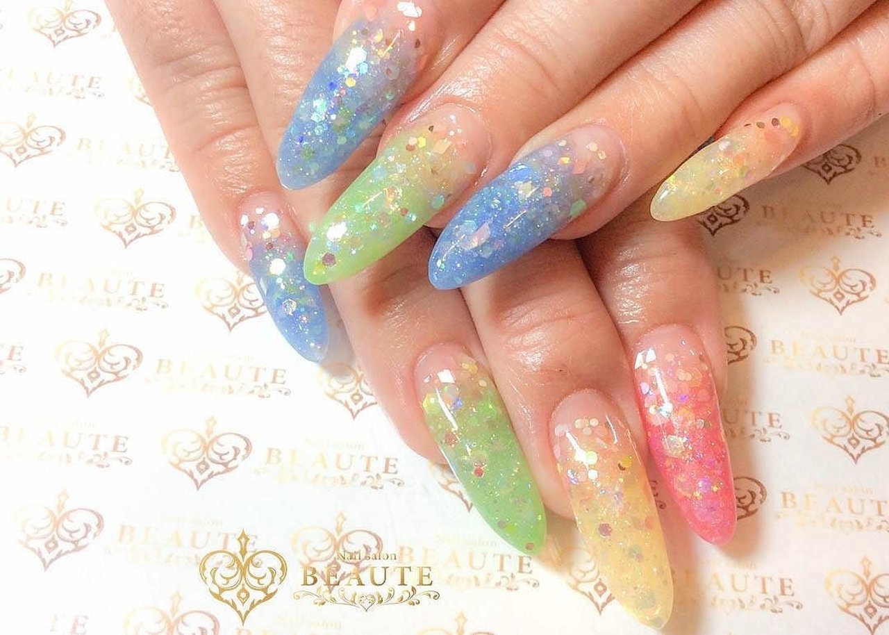 夏 オールシーズン リゾート デート ハンド Nailsalonbeauteのネイルデザイン No ネイルブック