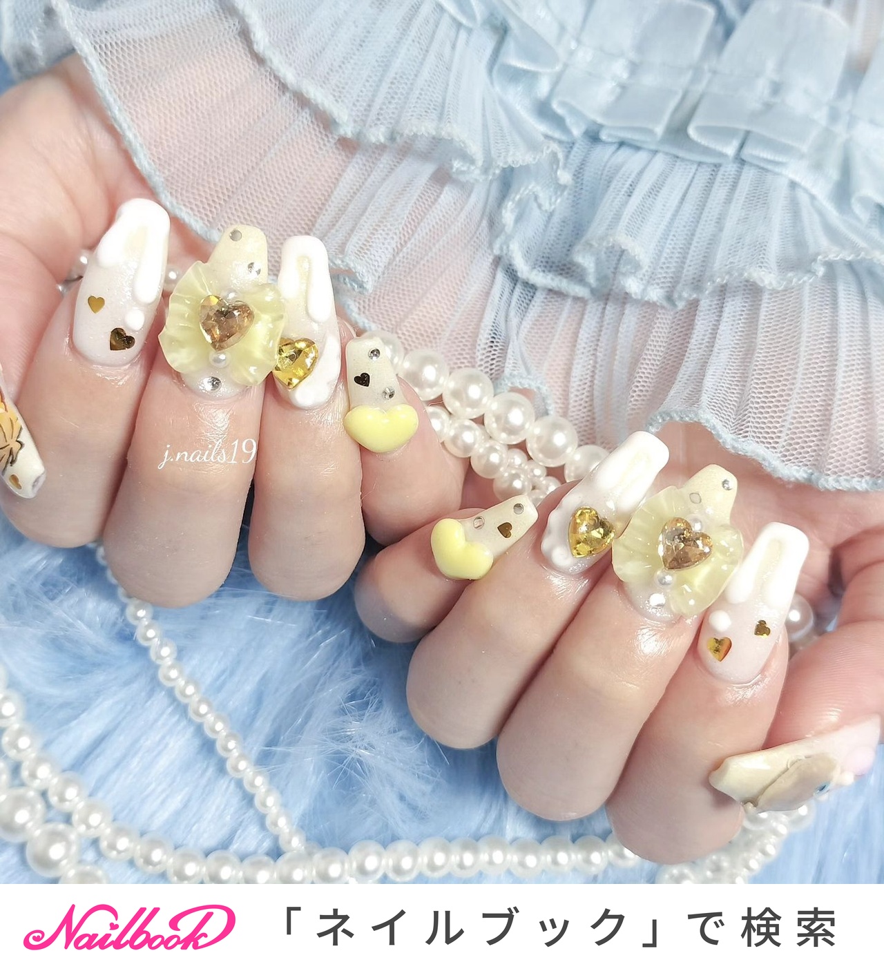 おすすめ順｜リボン/#Yellownailsのネイルデザイン｜ネイルブック