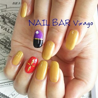 ゴールドに、パープル＆ブラックとレッドの派手ネイル✨ https://nailbarvirago.jimdo.com/
・
#nailbarvirago #大分市ネイルサロン #大分ネイルサロン #ネイル #ネイルケア #ハンドケア #ゴールドネイル #個性派ネイル #派手ネイル #大人ネイル #シニアネイル #お客様ネイル #わさだ #70代のお客様 も #40代ネイリスト #ジェルネイル #自爪を削らない #パラジェル #vetro #プリジェル #ノンサンデイング #リクライニングソファ #大人女性ネイル #ネイルブック公式サロン #巻き爪 #巻き爪補正 #ぺディグラス #旅行 #リゾート #ライブ #パーティー #ハンド #ワンカラー #バイカラー #大人 #ミディアム #レッド #パープル #ゴールド #ジェルネイル #お客様 #nail_bar_virago #ネイルブック