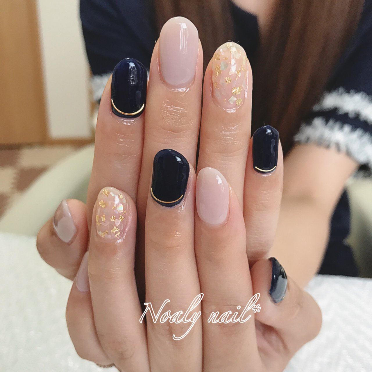 秋 オールシーズン オフィス ハンド ワンカラー Noaly Nail のネイルデザイン No ネイルブック