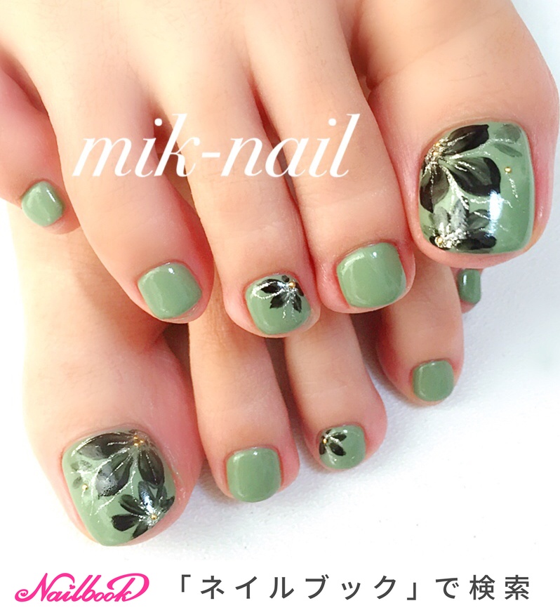 人気順 和 シルバー カーキのネイルデザイン ネイルブック