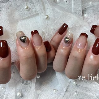 フレンチネイル(フレンチ)/ニュアンスネイルのネイルデザイン｜ネイル  