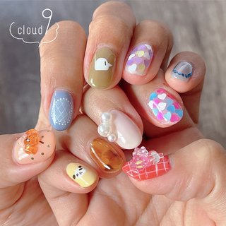 ジェルネイルチップ 付け爪 ショート ロング 和風 成人式