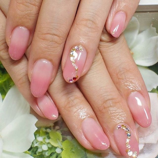 オールシーズン オフィス 女子会 ハンド グラデーション Whitecat Nailのネイルデザイン No ネイルブック
