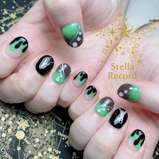 ハロウィン/#スプラトゥーンネイルのネイルデザイン｜ネイルブック