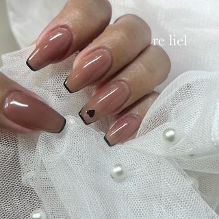 フレンチネイル(フレンチ)/ニュアンスネイルのネイルデザイン｜ネイル  