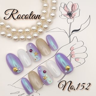 ビジュー/オーロラ/ホワイトのネイルデザイン｜ネイルブック 