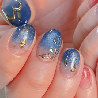 2024年】新着順｜ネイビー/ライブネイルのネイルデザイン｜ネイルブック 