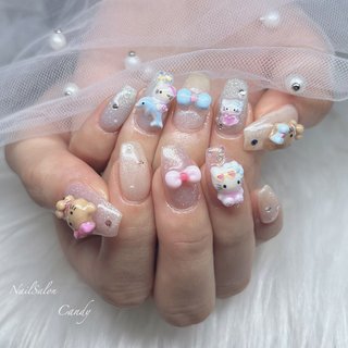キティちゃんネイルのネイルデザイン(21ページ目)｜ネイルブック