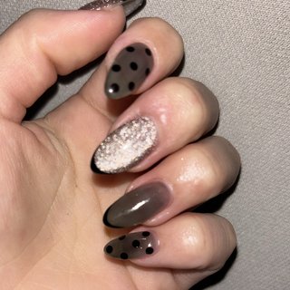 シースルー/黒のネイルデザイン｜ネイルブック 