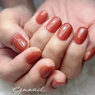 オフィス/レッド/ブラウンのネイルデザイン｜ネイルブック 