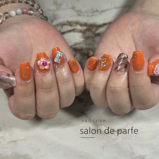 パーツネイルのネイルデザイン｜ネイルブック 