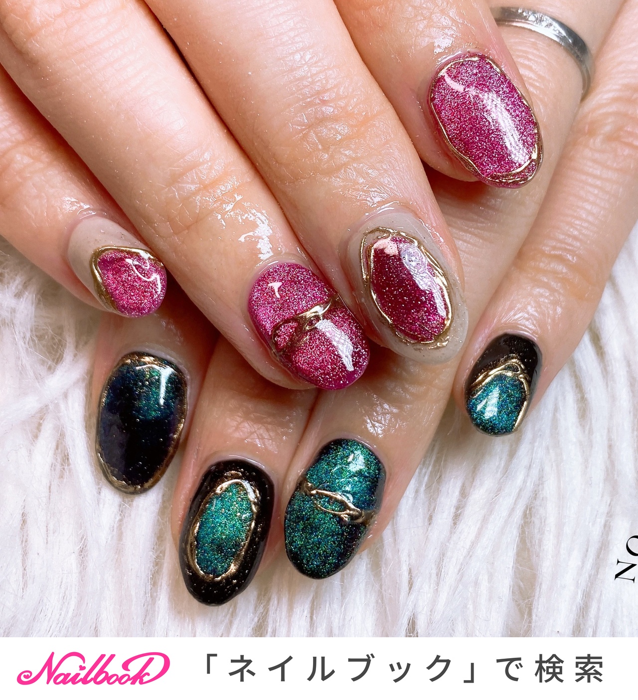 人気順｜#マグネットジェルのネイルデザイン(397ページ目)｜ネイルブック 