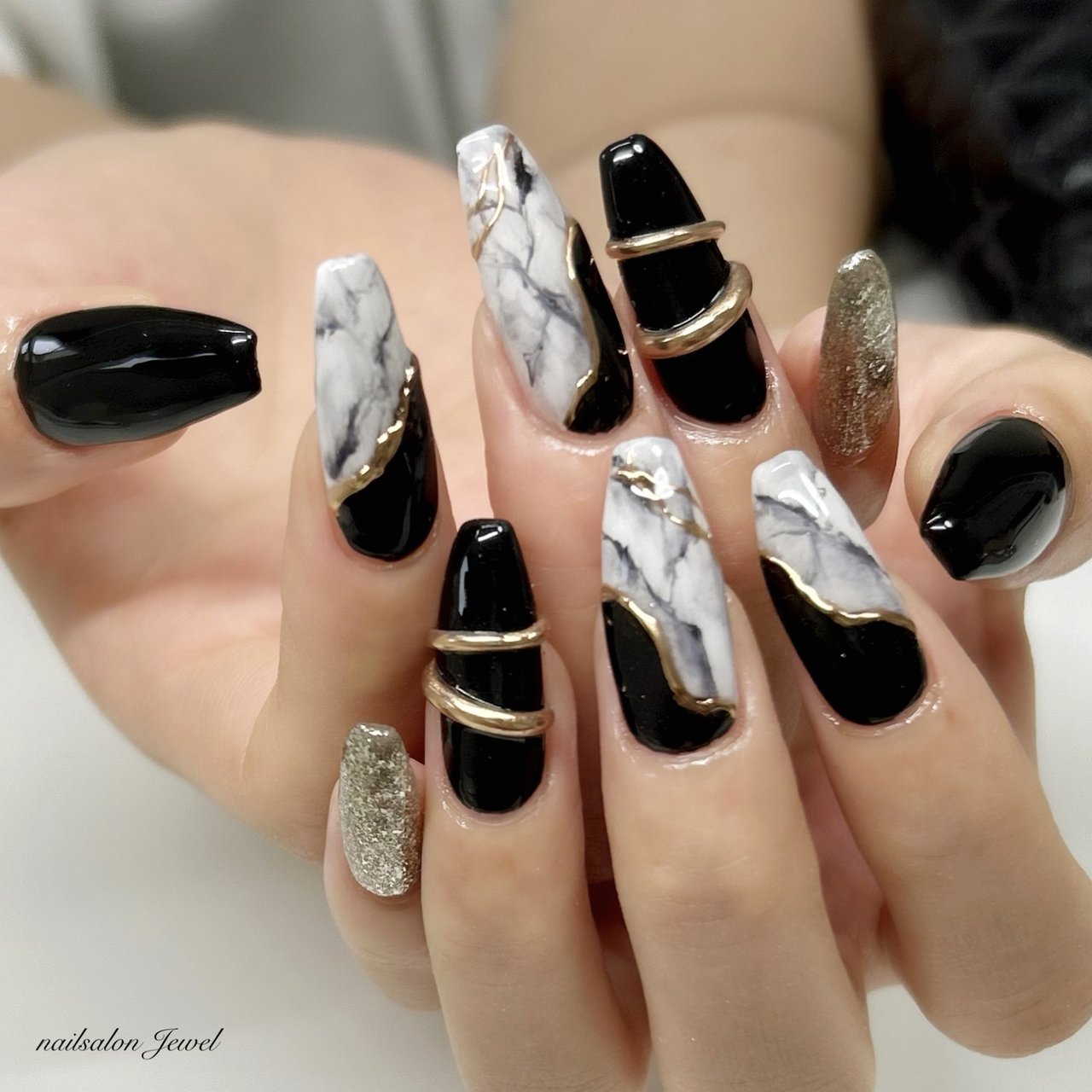 秋/冬/オールシーズン/ハンド/大理石 - nailsalon Jewelのネイル