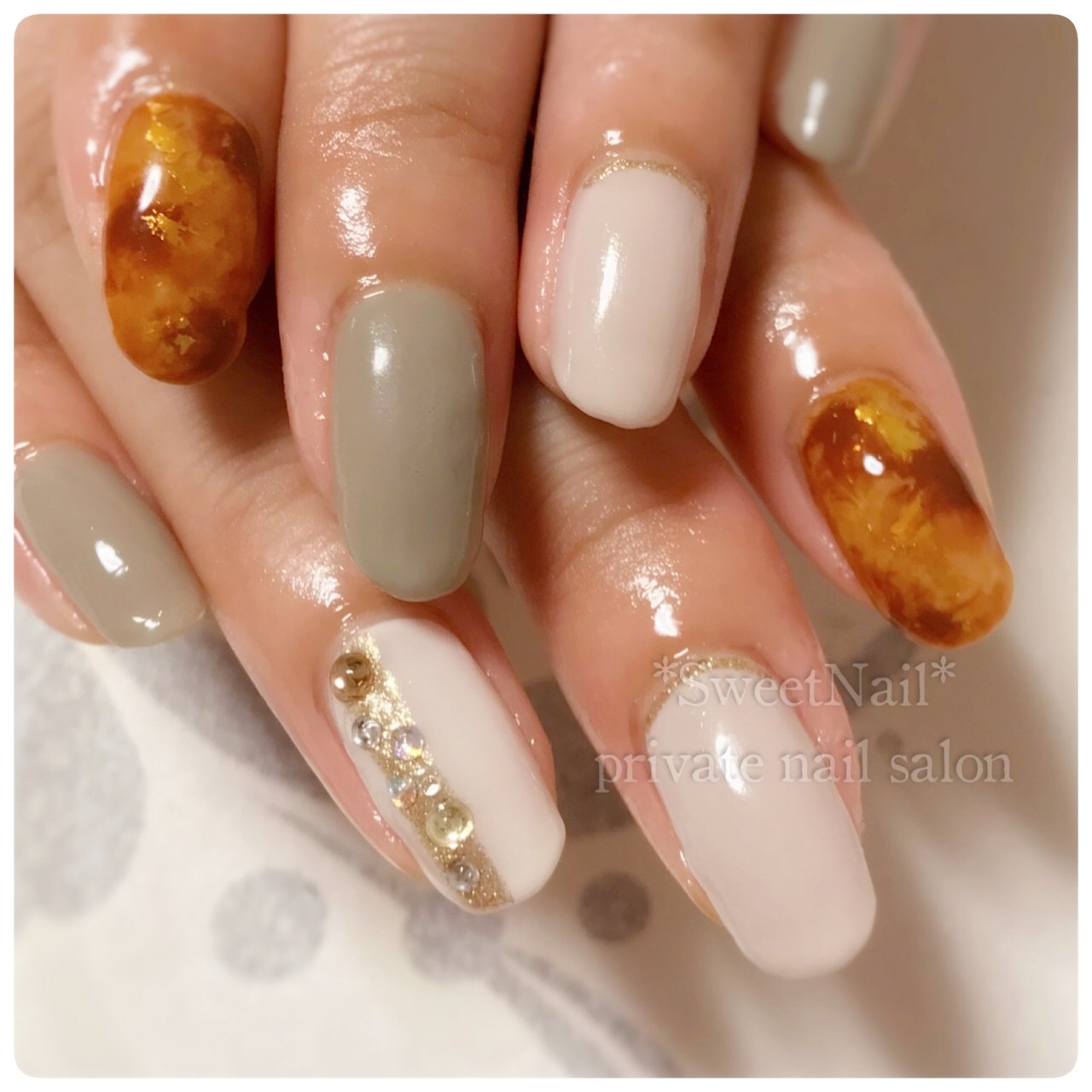 秋 オフィス デート 女子会 ハンド 大阪府八尾市ネイルサロン Sweet Nail のネイルデザイン No ネイルブック