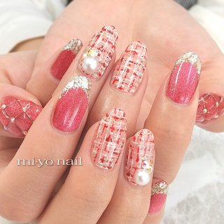 2024年】新着順｜ツイード/キルティング/マグネットネイルのネイル  