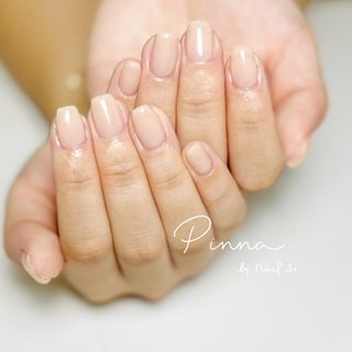 ベージュ(ヌーディー)/ワンホンネイルのネイルデザイン｜ネイルブック 