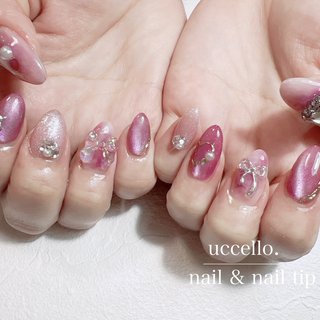 ハート/ピンク/パープルのネイルデザイン｜ネイルブック 