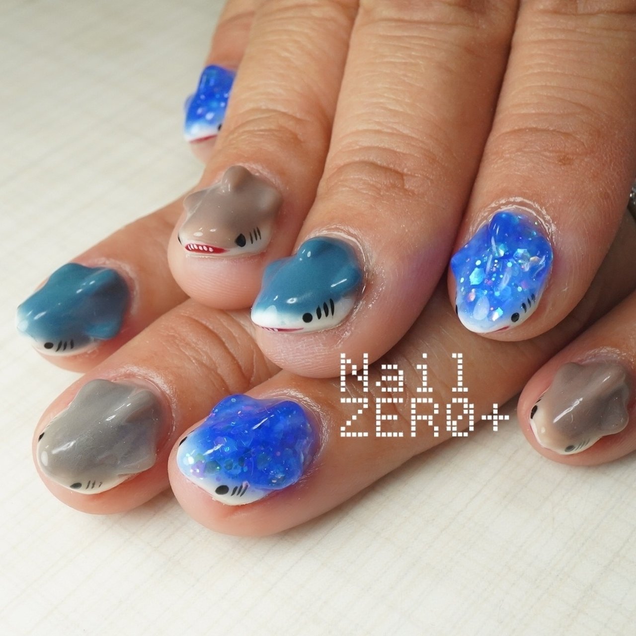 海/推し活/ハンド/3D/ロング - 塩見隼人 [池袋]ネイルゼロプラスの