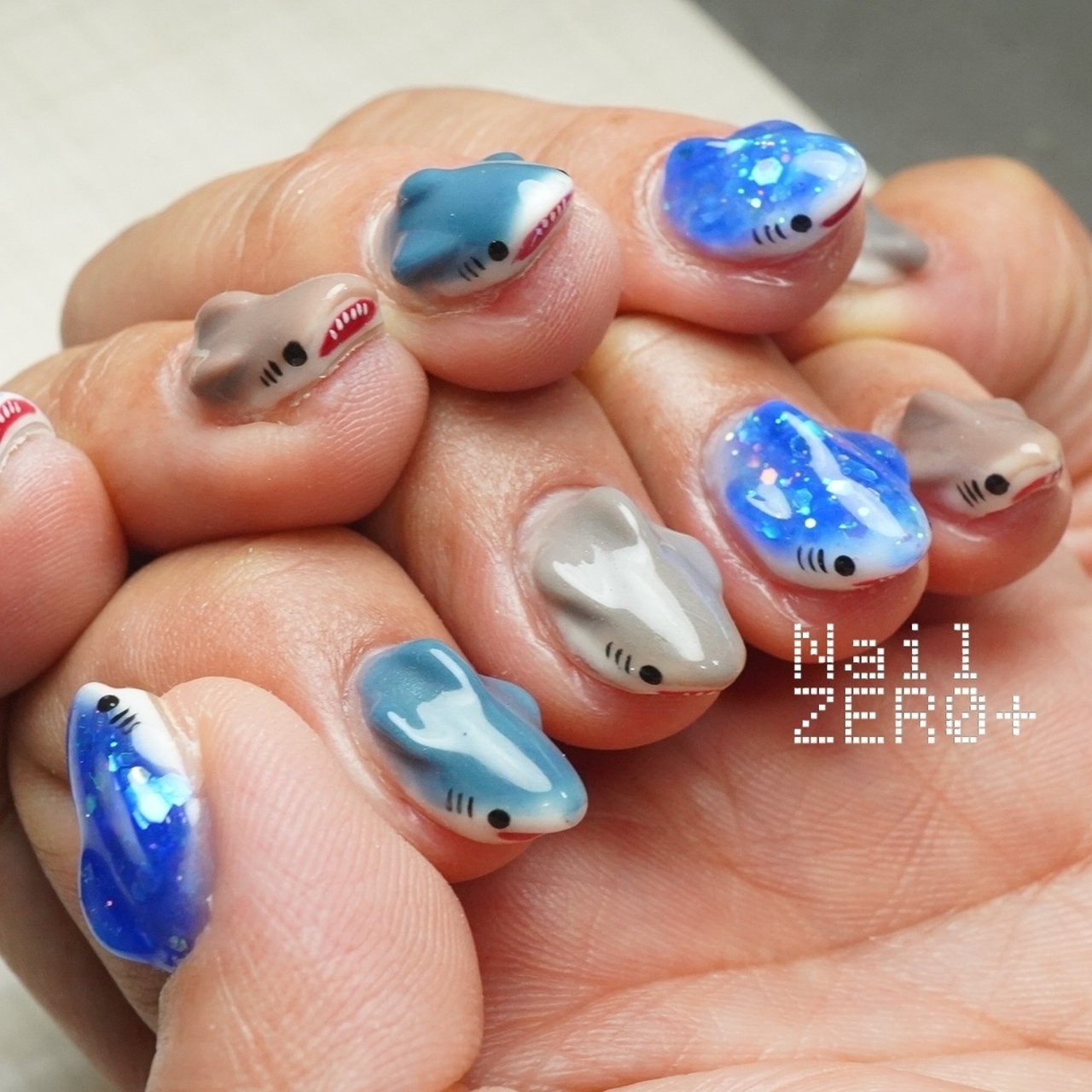 ちぃネイル　プロフ必須さま 海/推し活/ハンド/3D/ロング - 塩見隼人 [池袋]ネイルゼロプラスの