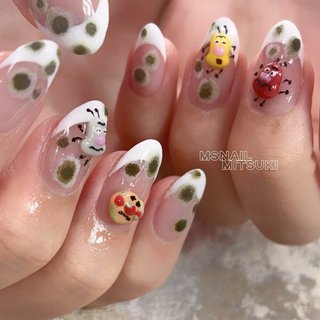 バイキンマンネイルのネイルデザイン｜ネイルブック