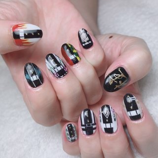 鬼滅の刃ネイルパーツ 柱セット 鬼滅の刃ネイルパーツ 柱セットの通販 by Yotsuba_nail｜ラクマ