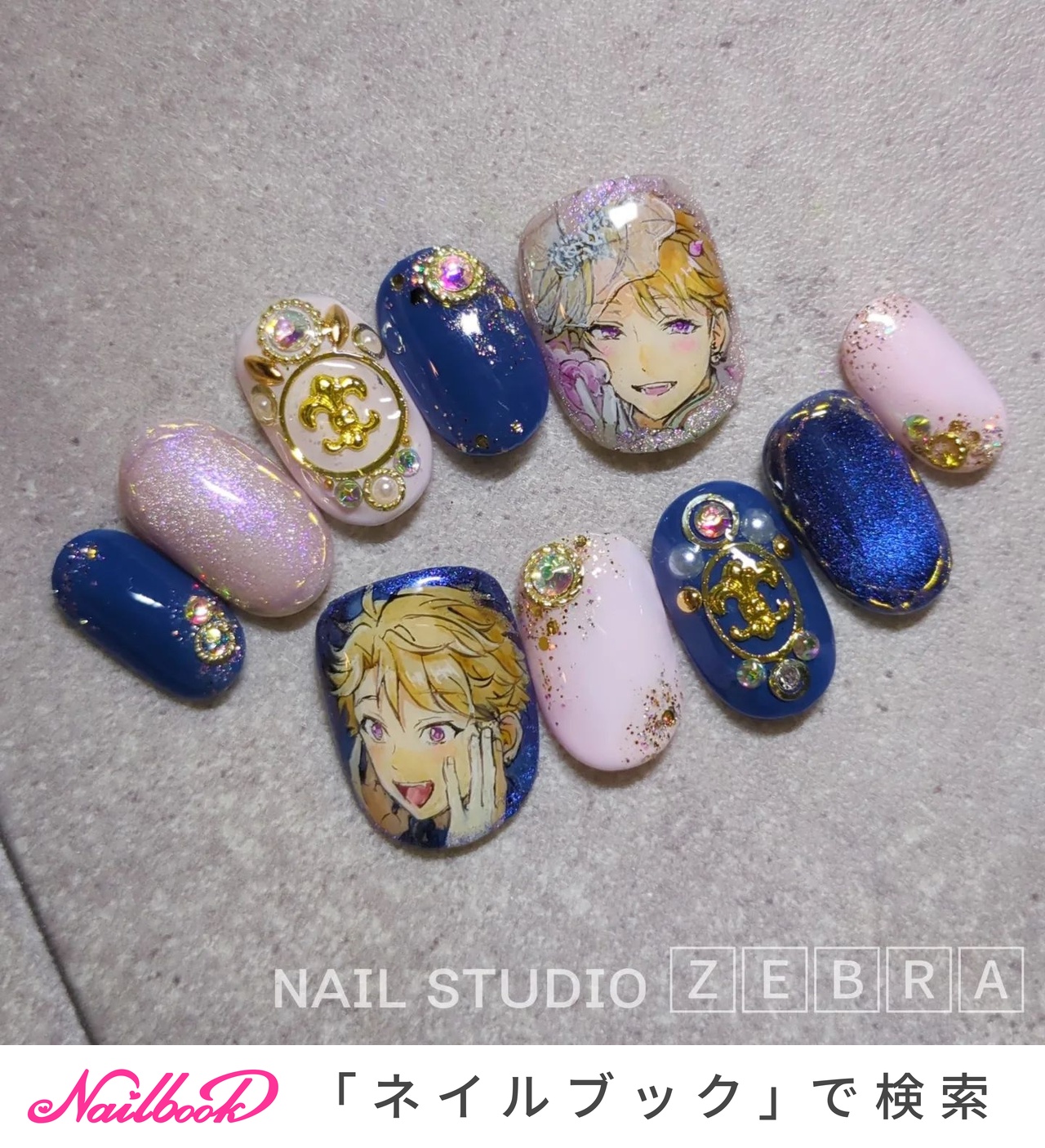 推し活/ハンド/痛ネイル/ニュアンス/マグネット - 🅂🄰🄺🄺🄾のネイル