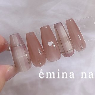 人気順｜チェック/ベージュのネイルデザイン｜ネイルブック 