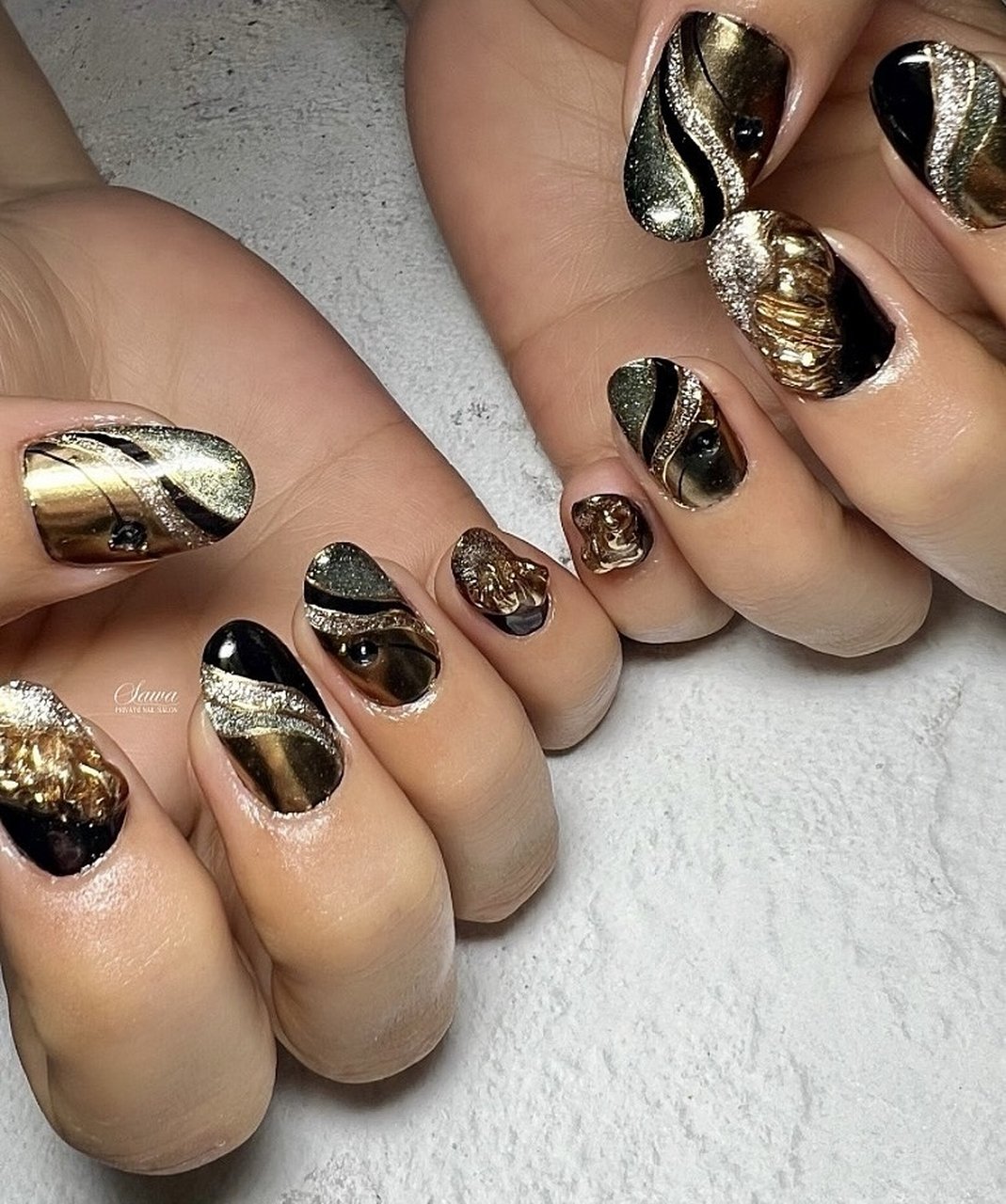 手が綺麗に見えるネイル/秋/冬/パーティー/ハンド - Sawa38のネイル  