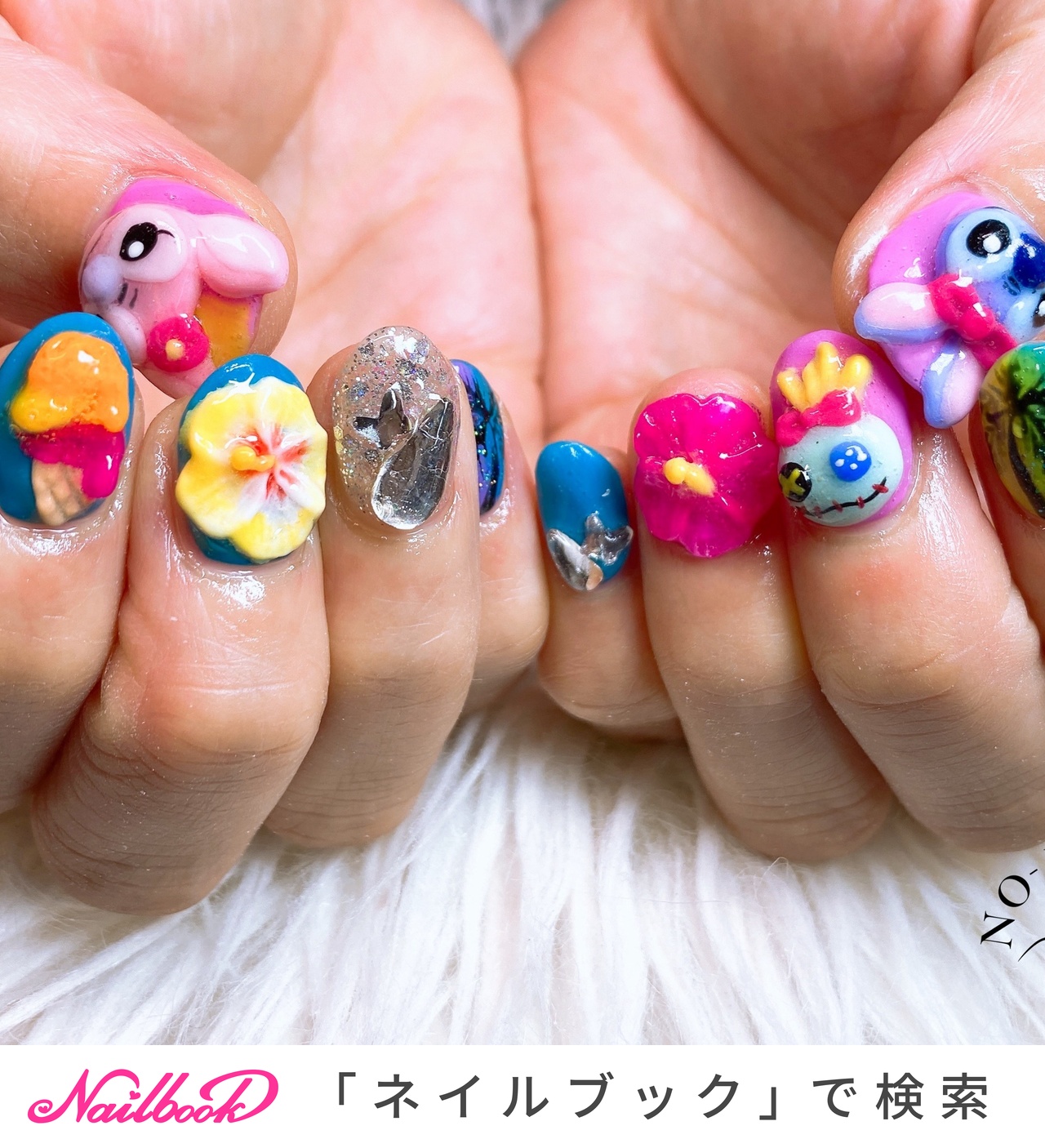 スティッチ ネイルチップ ネイルシール セット 18446 Stitch