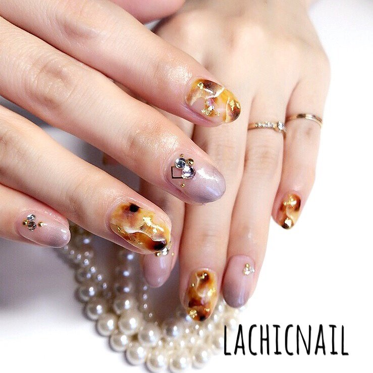 秋 冬 パーティー 女子会 ハンド Lachicnailのネイルデザイン No ネイルブック