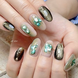 おすすめ順｜女子会/グリーン/39;*)ノのネイルデザイン｜ネイルブック