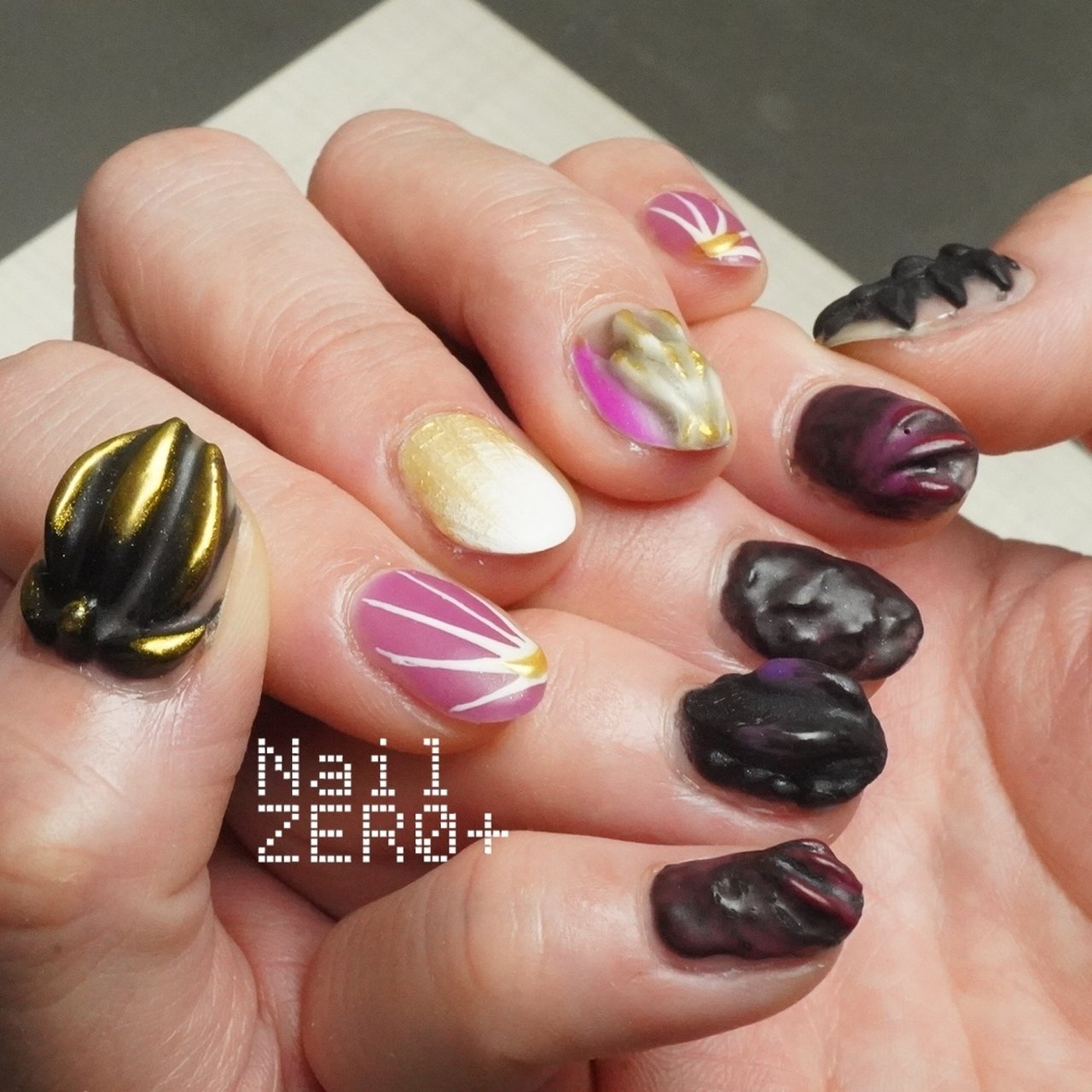 オールシーズン/ハンド/3D/個性派/ロング - 塩見隼人 [池袋]ネイルゼロ