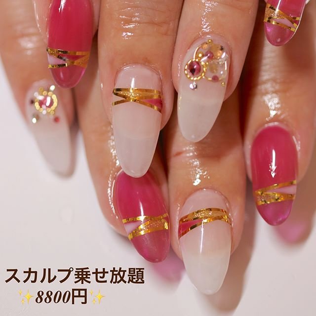 ハンド ミディアム スカルプチュア お客様 美爪表現家 Kirari のネイルデザイン No ネイルブック