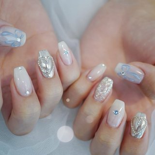 ハート/ワンホンネイルのネイルデザイン｜ネイルブック 