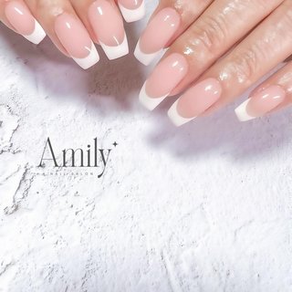 フレンチネイル(フレンチ)/#ちゅるんネイルのネイルデザイン｜ネイルブック 