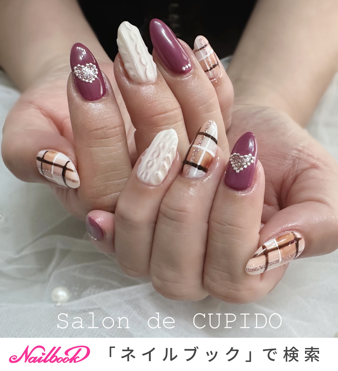 2024年】新着順｜ハート/マットのネイルデザイン｜ネイルブック 