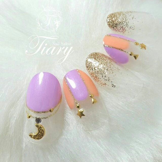 秋 ハロウィン ハンド 変形フレンチ ラメ Tiary ﾃｨｱﾘｰ武蔵浦和 の