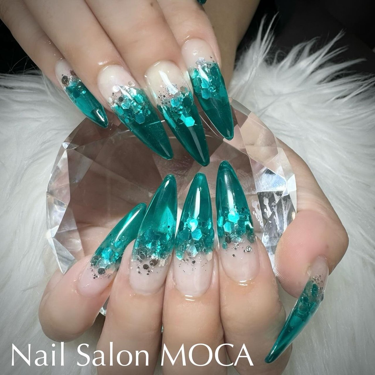 夏/海/リゾート/ハンド/ロング - Nail Salon MOCAのネイルデザイン[No