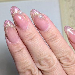 2025年】新着順｜#オーロラミラーフレンチのネイルデザイン｜ネイルブック