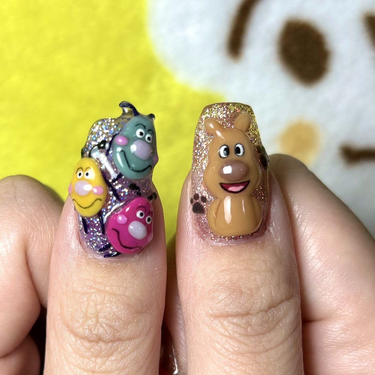 痛ネイル/スクエア/カラフル/ジェルネイル - linのネイルデザイン[No