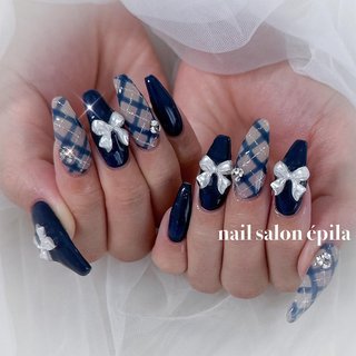 おすすめ順｜ネイビー/#埋め尽くしネイルのネイルデザイン｜ネイルブック 