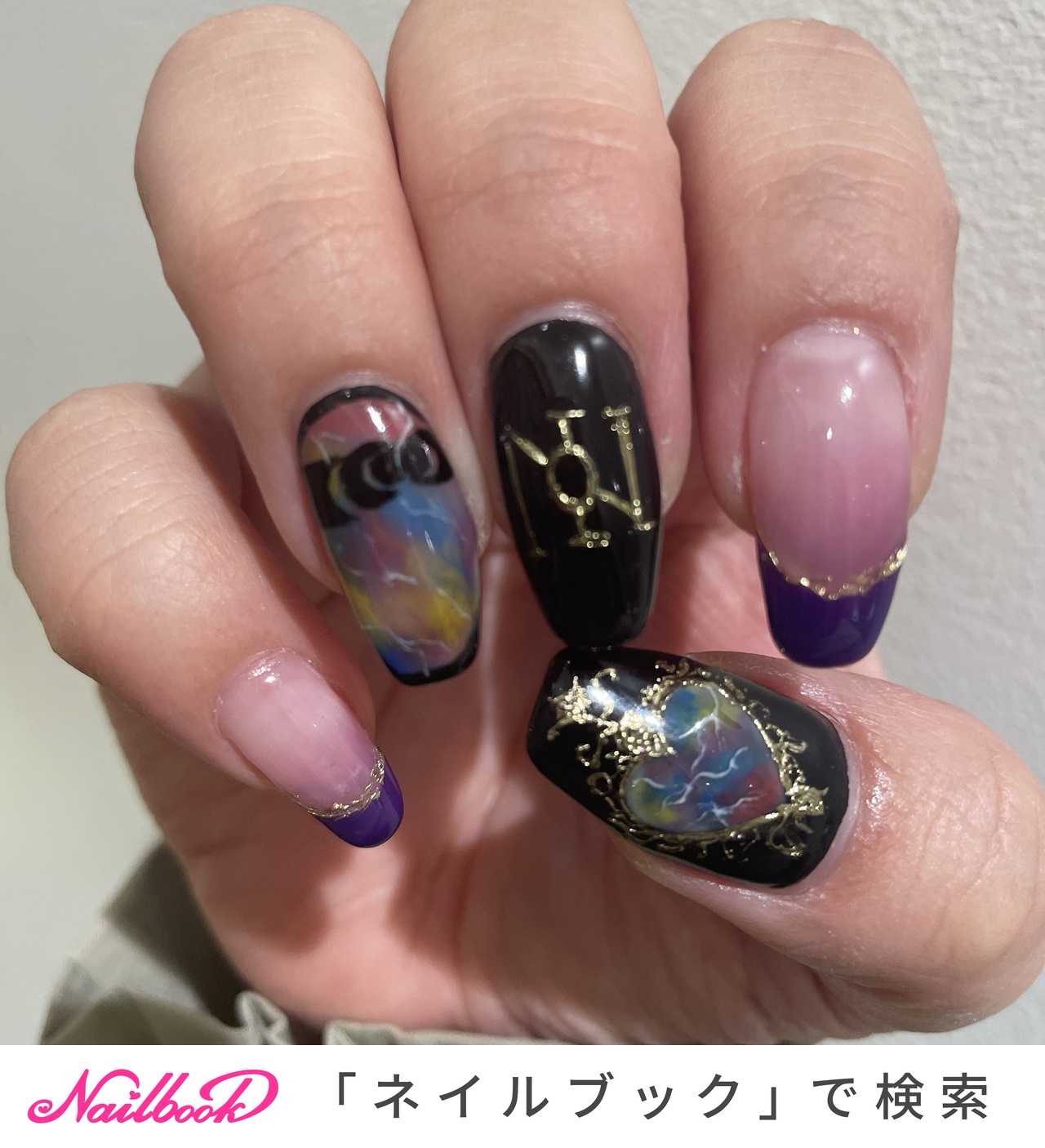 ハンド/ロング/コフィン - hy.622のネイルデザイン[No.9122368