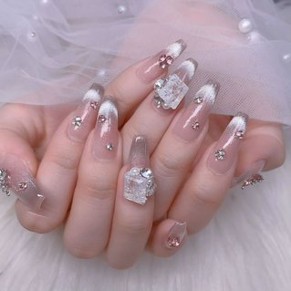 ワンホンネイル(ワンホン/中国ネイル/中華ネイル)/#マグネットフレンチ  