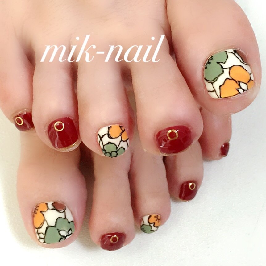 秋 冬 旅行 リゾート フット Mik Nail石堂美貴のネイルデザイン No ネイルブック