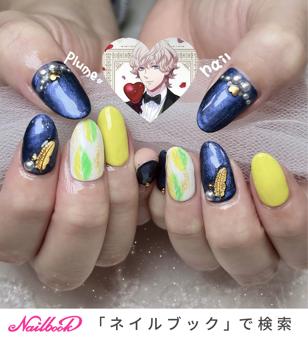 2024年】新着順｜ネイビー/ライブネイルのネイルデザイン｜ネイルブック 