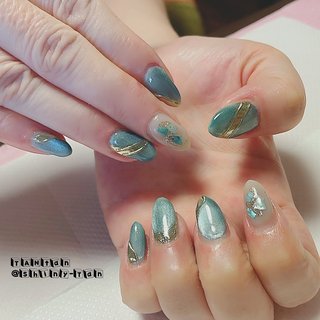 シェル/ミラーのネイルデザイン｜ネイルブック 