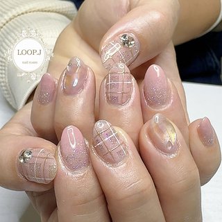 ラメ/ピンクのネイルデザイン｜ネイルブック 