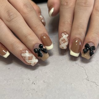 リボン/#ガーリーネイルのネイルデザイン｜ネイルブック 